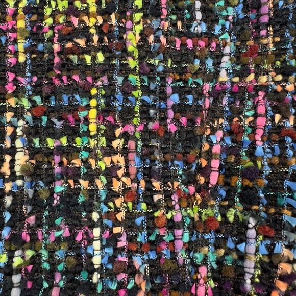 Coldwater Creek Artsy Art to WearTextured Multi Color Tweed Jacket Women's 12 - Picture 8 of 8